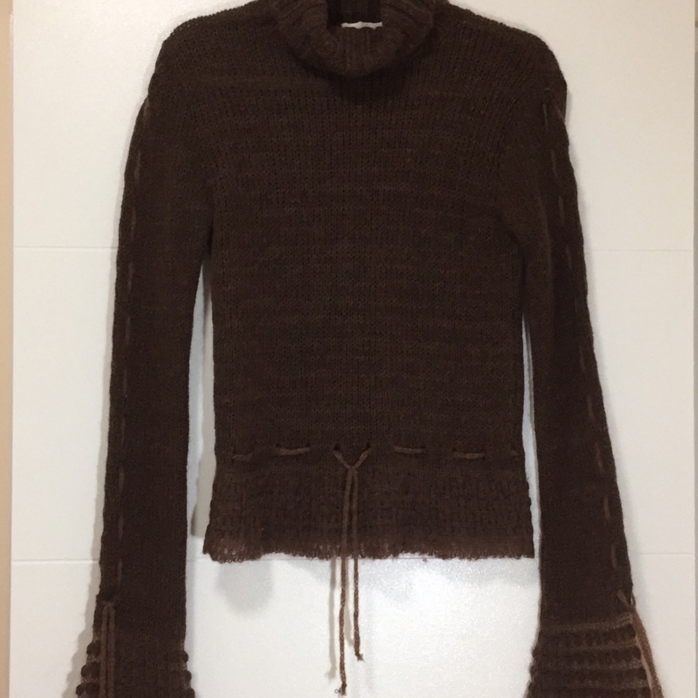 Bell Sleeve Turtleneck Sweater